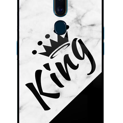 King Oppo F11 Pro Glass Case Back Cover by Casekaro