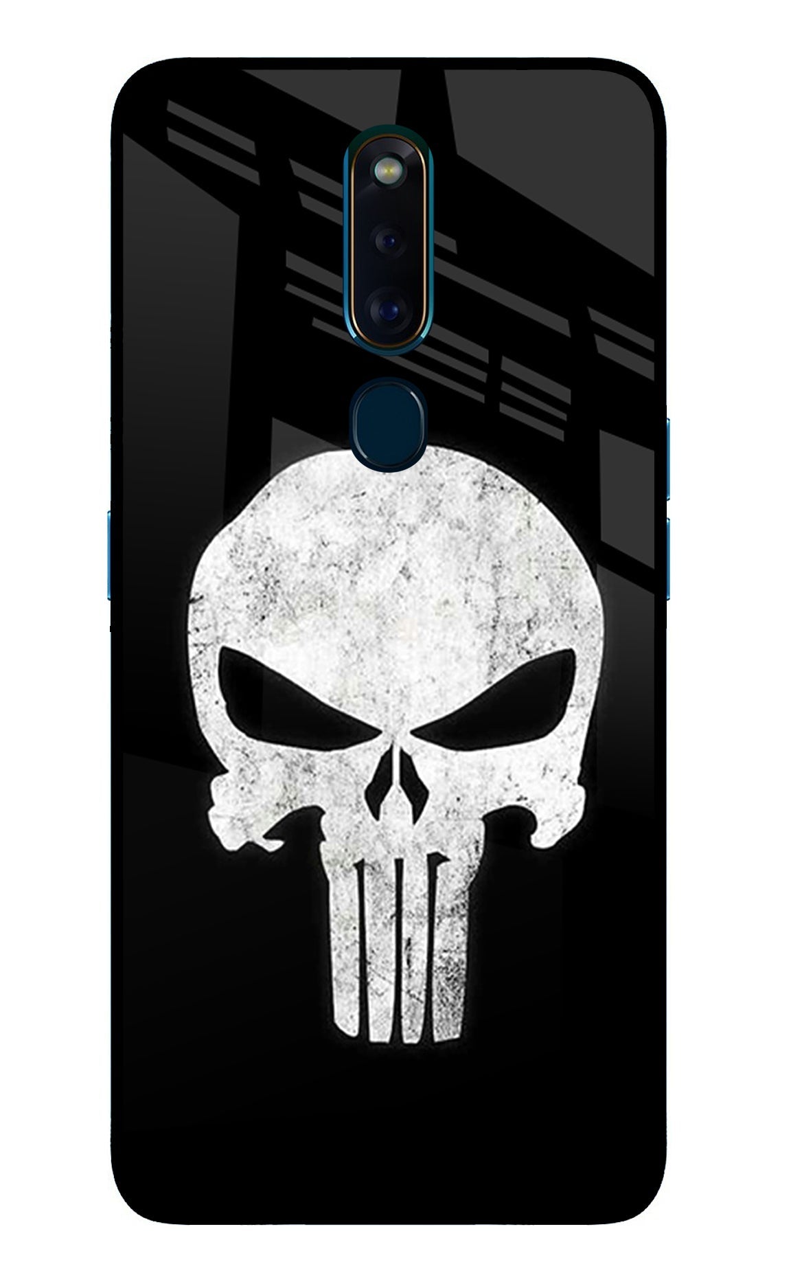Punisher Skull Oppo F11 Pro Glass Case