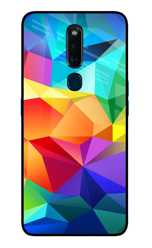 Abstract Pattern Oppo F11 Pro Glass Case