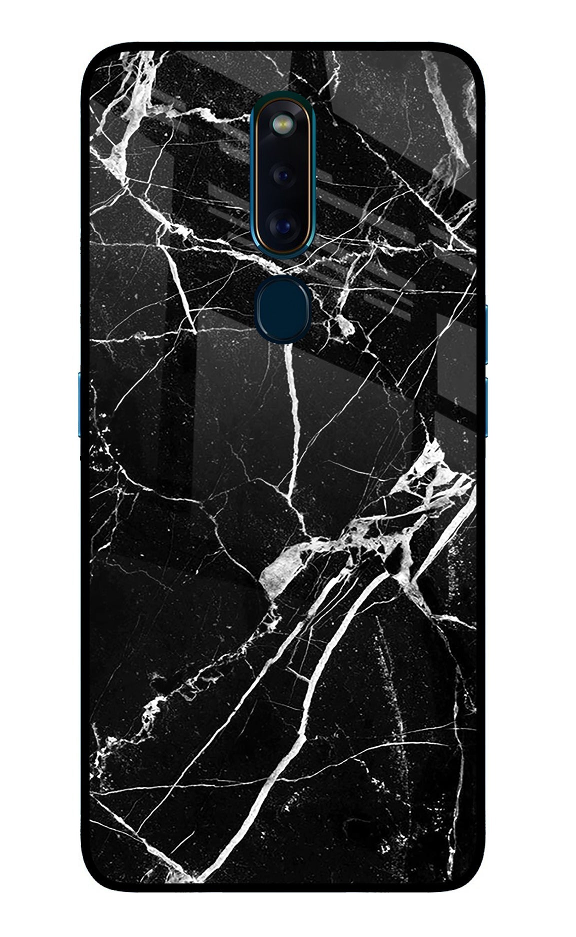 Black Marble Pattern Oppo F11 Pro Back Cover