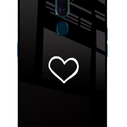 Heart Oppo F11 Pro Glass Case