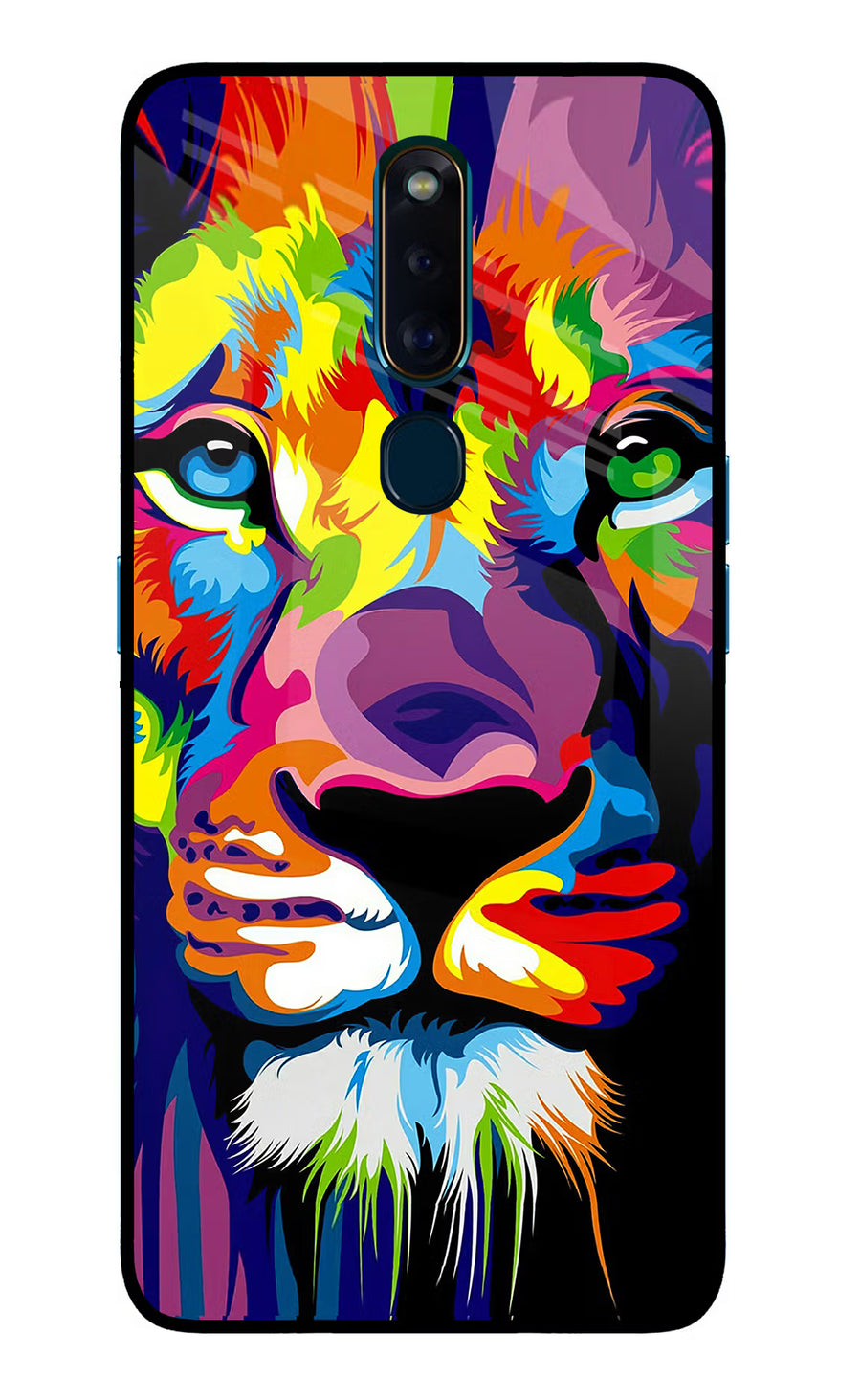 Lion Oppo F11 Pro Back Cover, Glass case