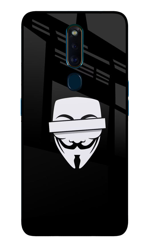 Anonymous Face Oppo F11 Pro Glass Case