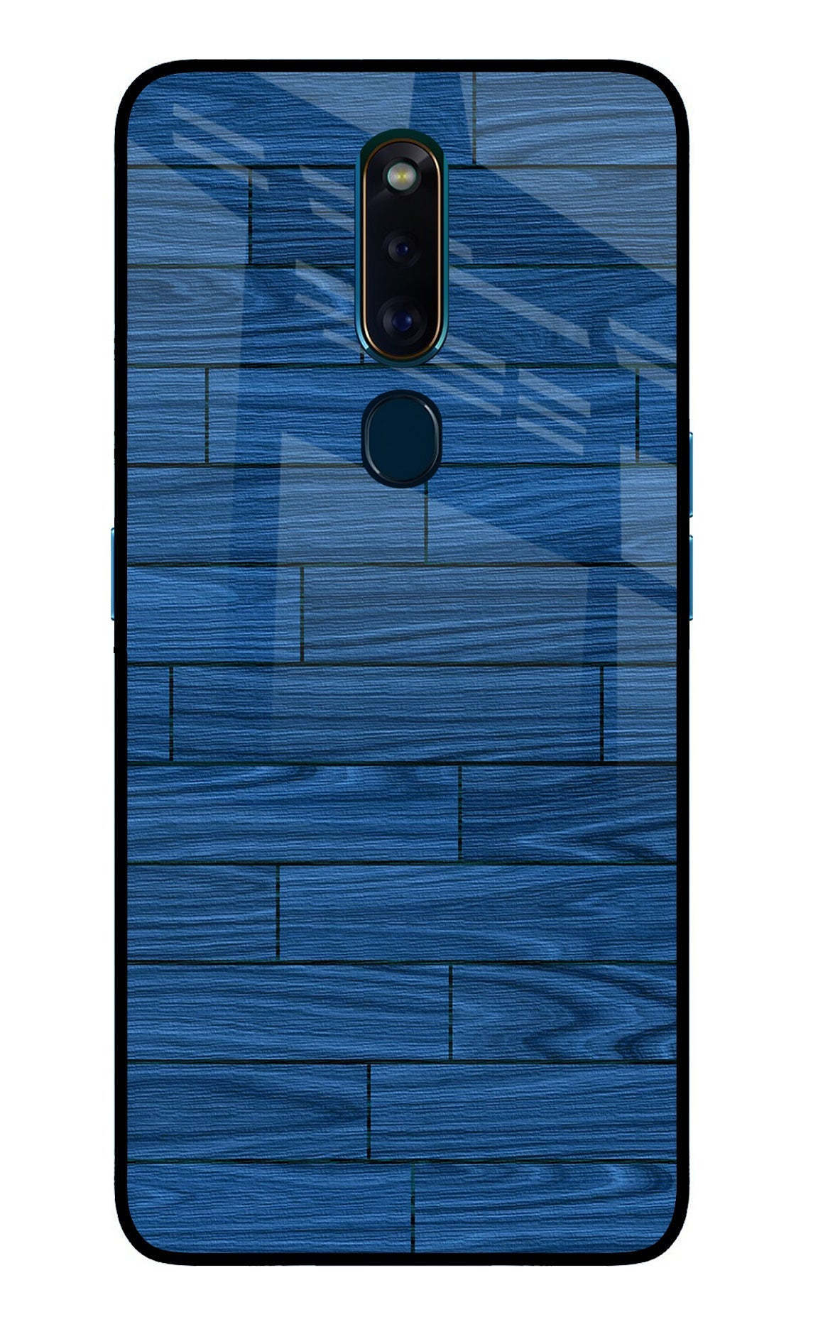 Wooden Texture Oppo F11 Pro Glass Case