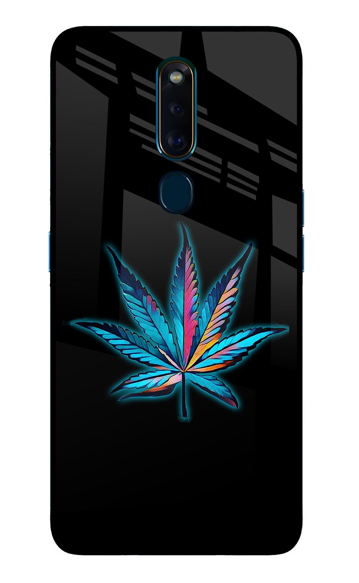 Weed Oppo F11 Pro Glass Case