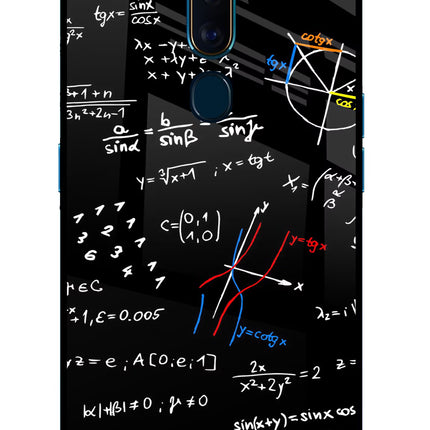 Mathematics Formula Oppo F11 Pro Glass Case Back Cover by Casekaro