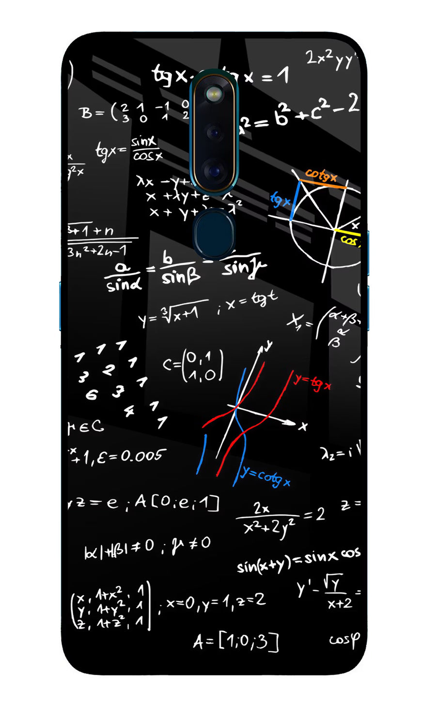 Mathematics Formula Oppo F11 Pro Back Cover, Glass case