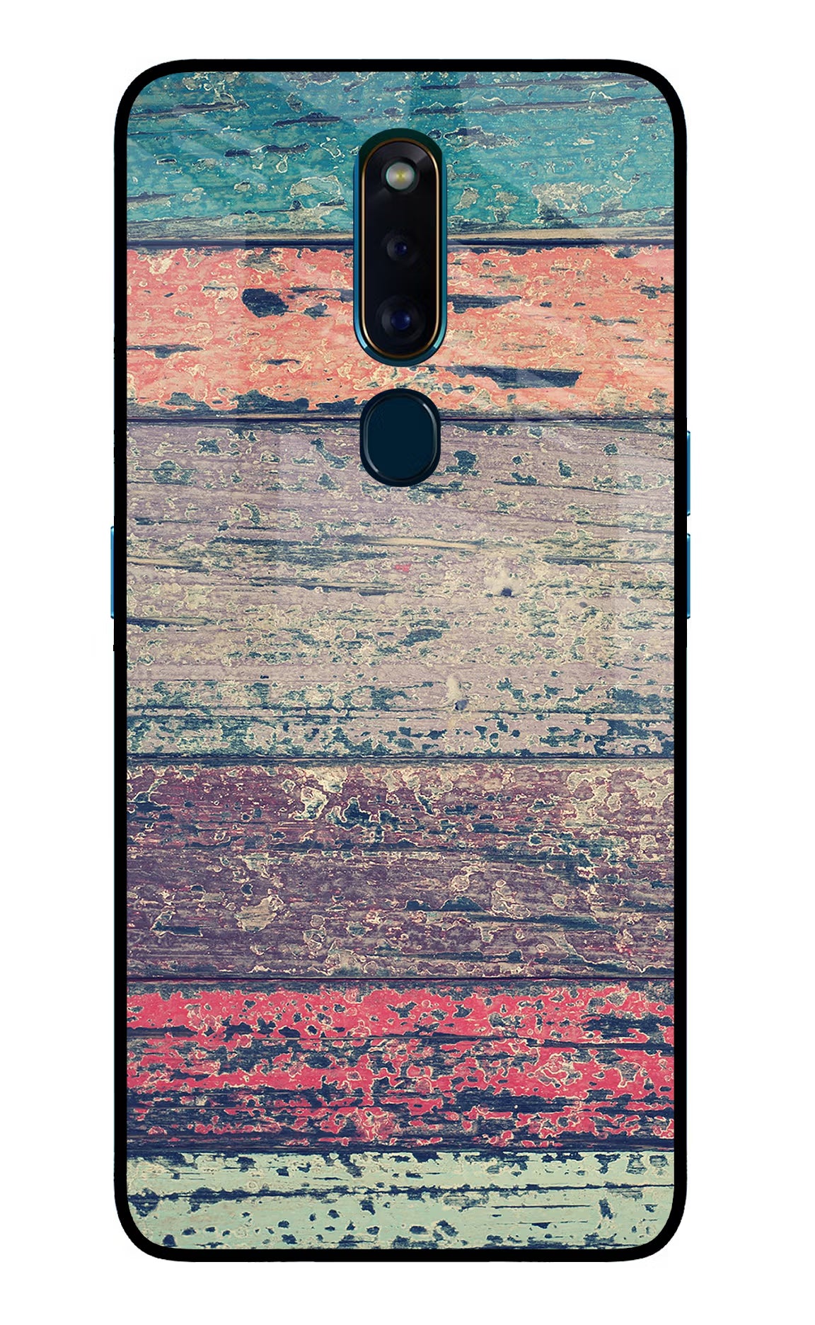 Colourful Wall Oppo F11 Pro Glass Case Back Cover by Casekaro