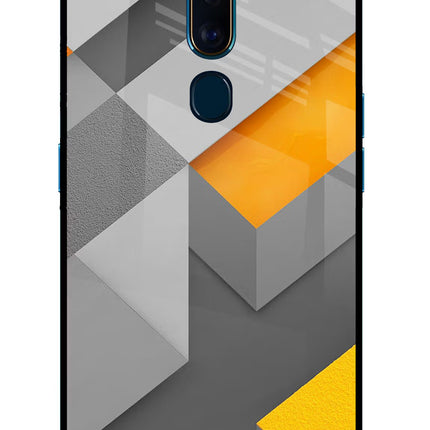 Abstract Oppo F11 Pro Glass Case Back Cover by Casekaro
