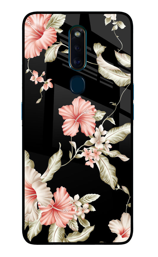 Flowers Oppo F11 Pro Glass Case