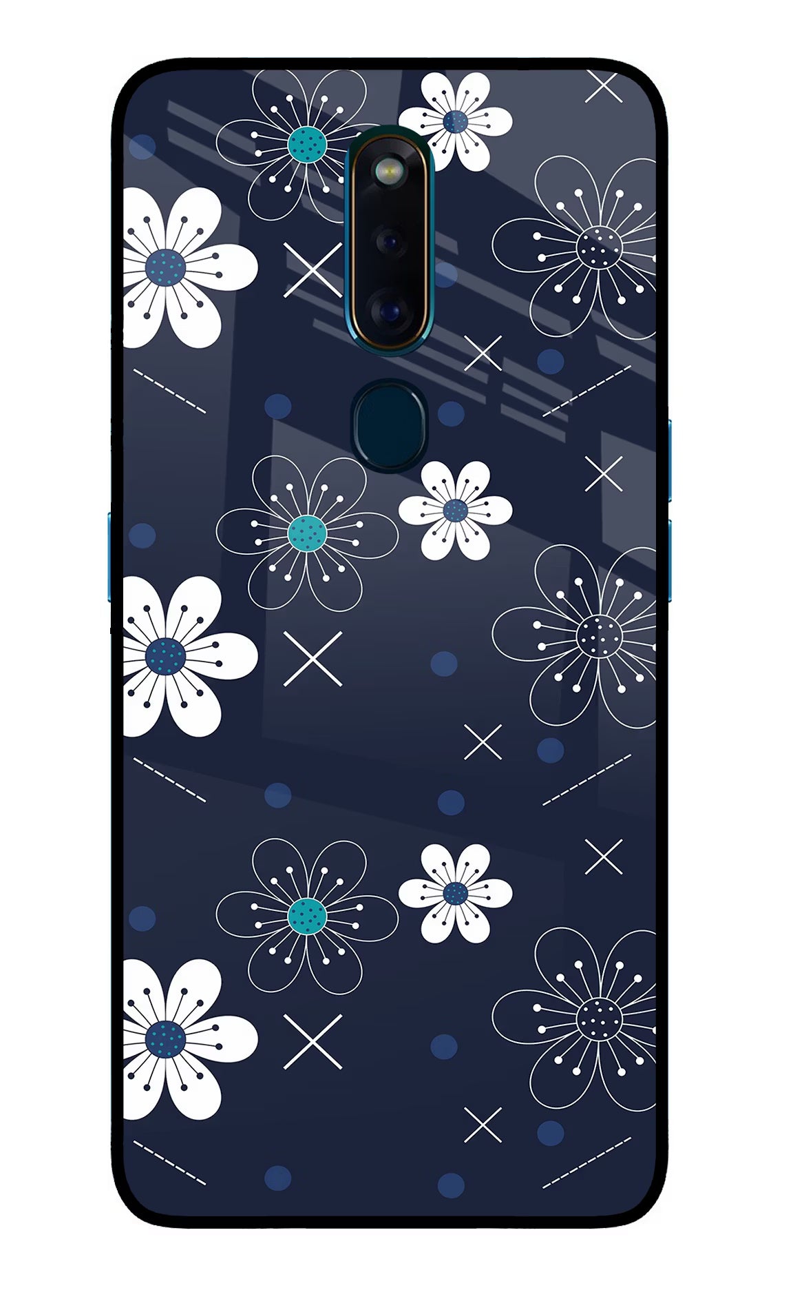 Flowers Oppo F11 Pro Glass Case Back Cover by Casekaro