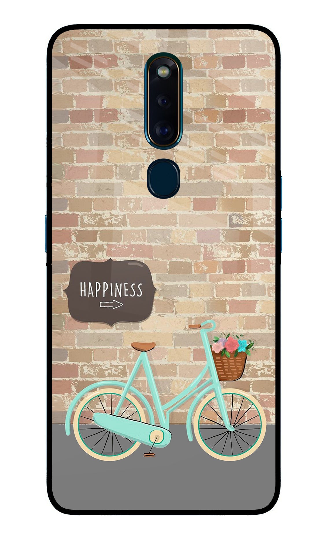 Happiness Artwork Oppo F11 Pro Glass Case