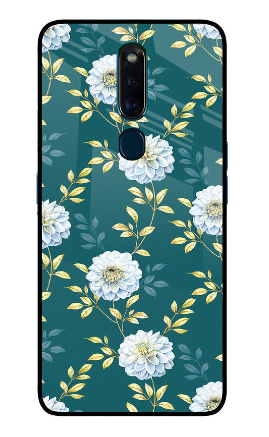 Flowers Oppo F11 Pro Glass Case