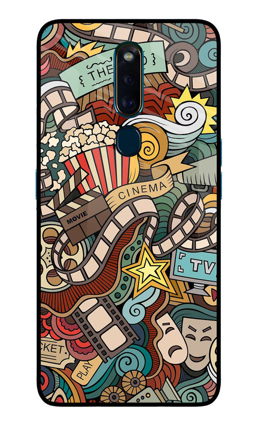 Cinema Abstract Oppo F11 Pro Glass Case