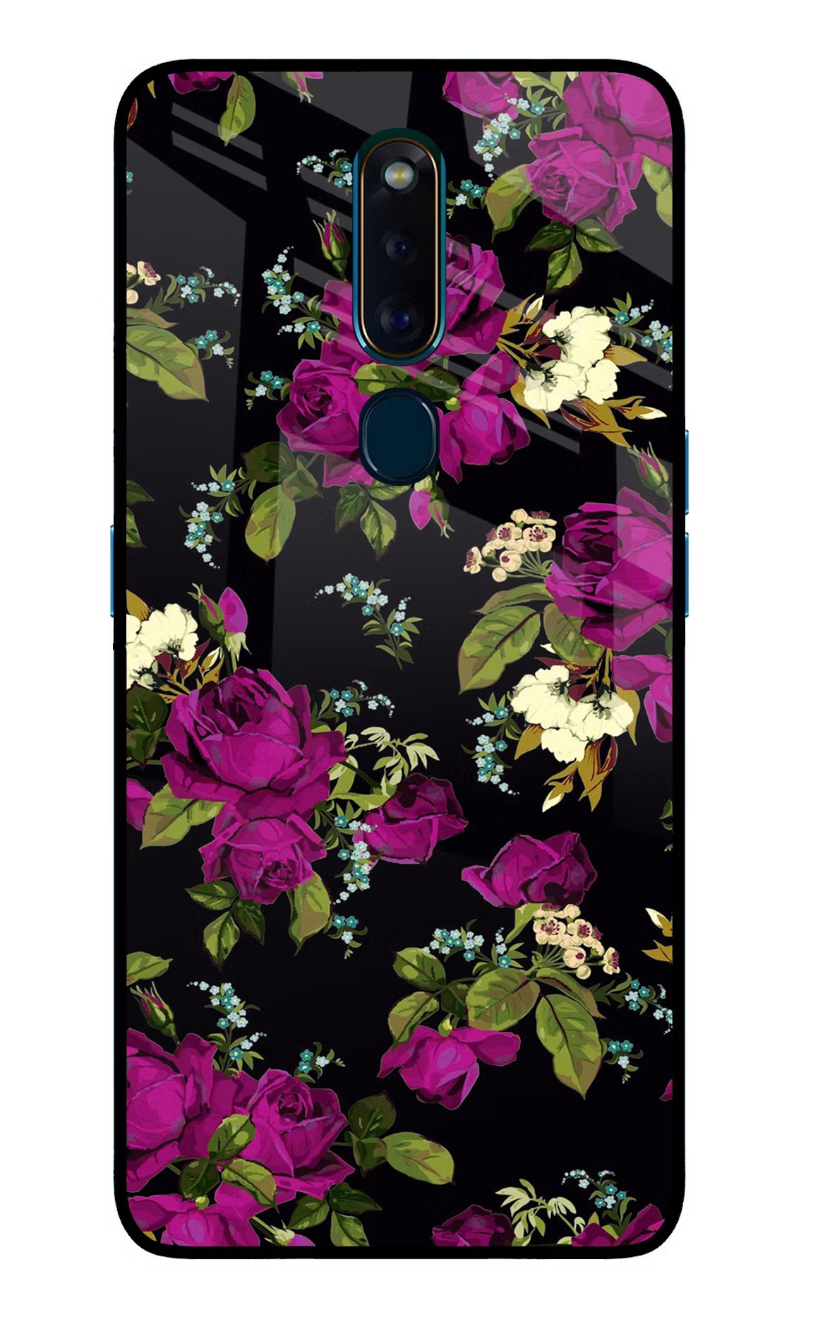 Flowers Oppo F11 Pro Glass Case Back Cover by Casekaro