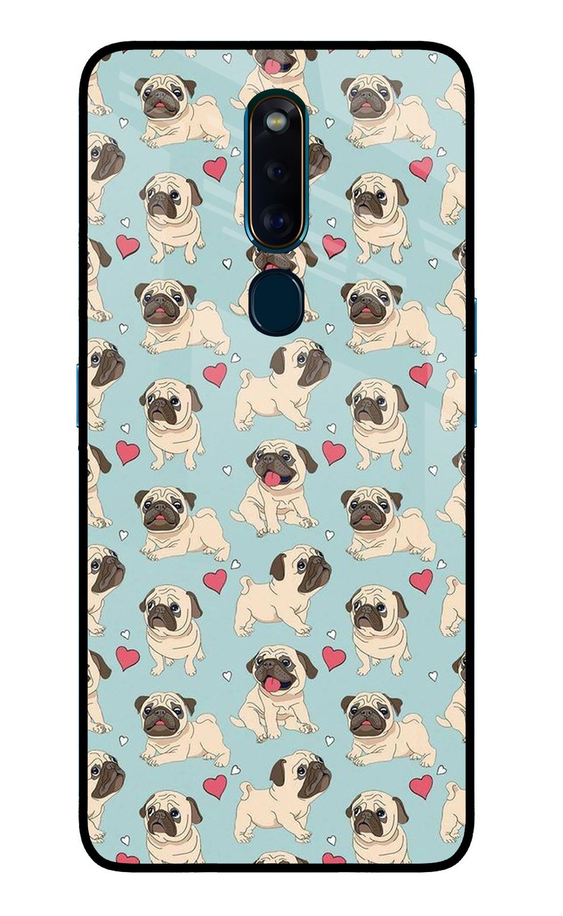 Pug Dog Oppo F11 Pro Glass Case