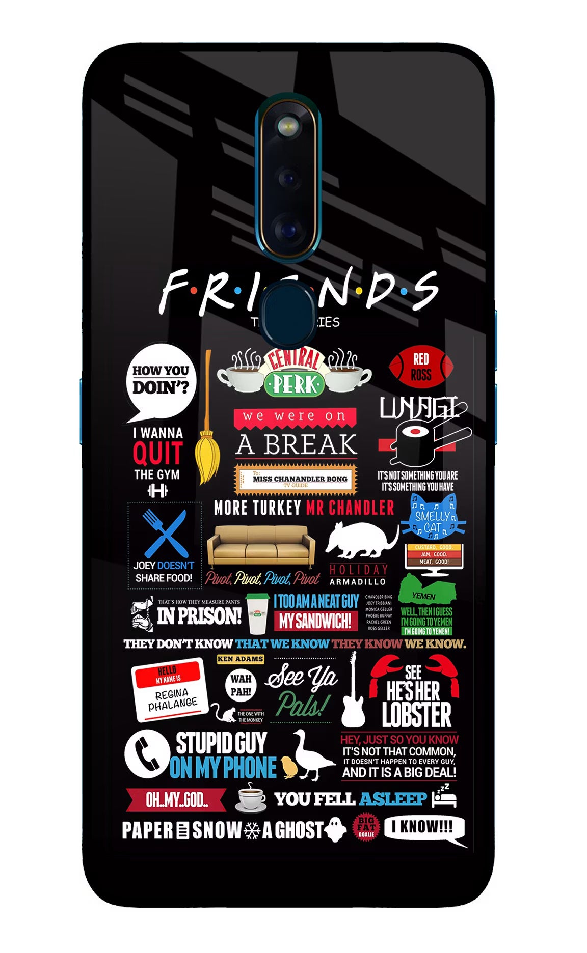 FRIENDS Oppo F11 Pro Glass Case
