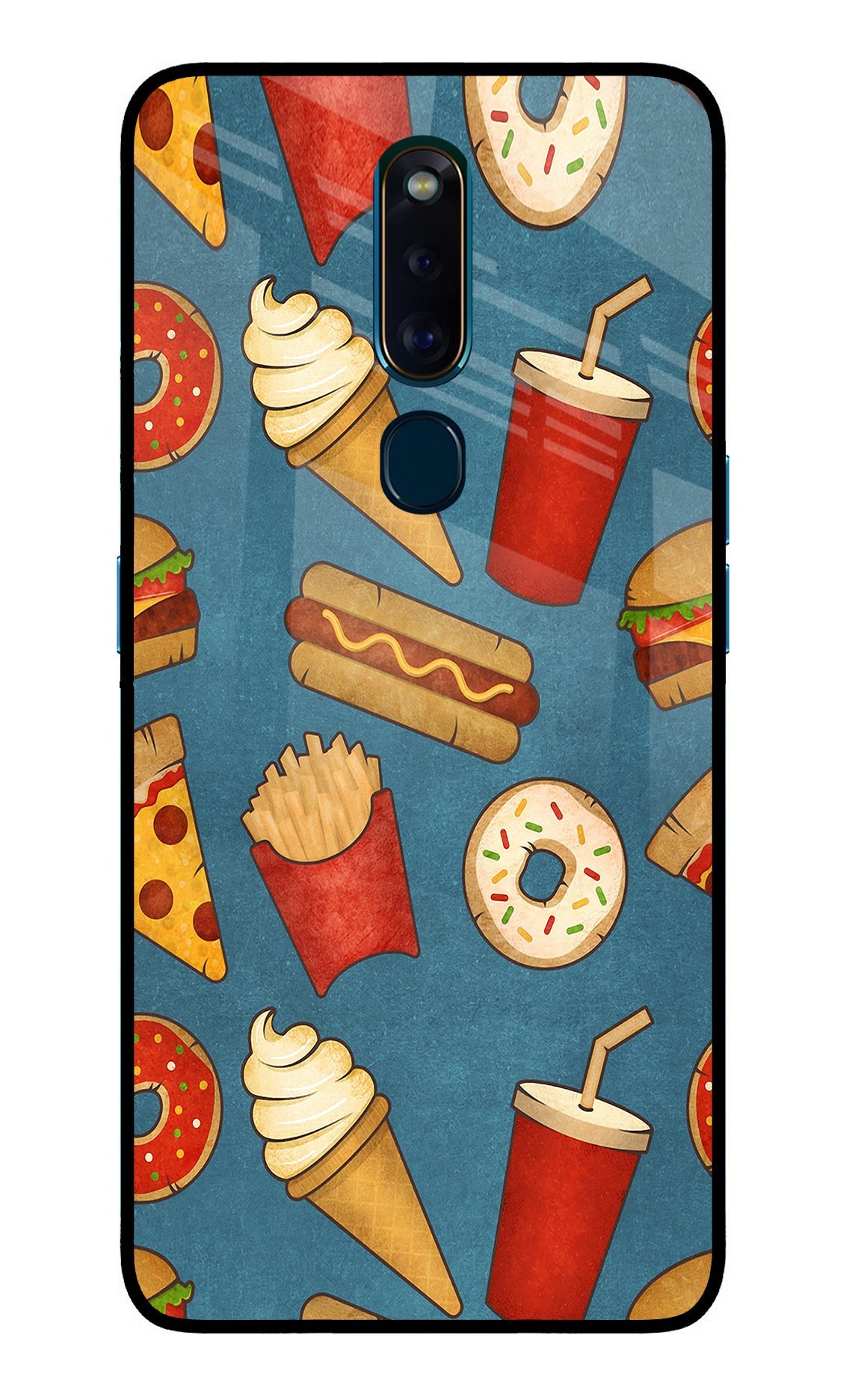 Foodie Oppo F11 Pro Glass Case