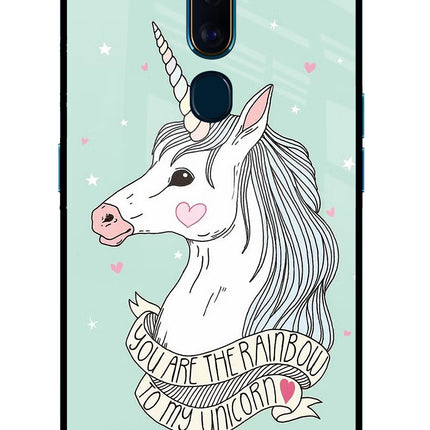 Unicorn Wallpaper Oppo F11 Pro Glass Case Back Cover by Casekaro