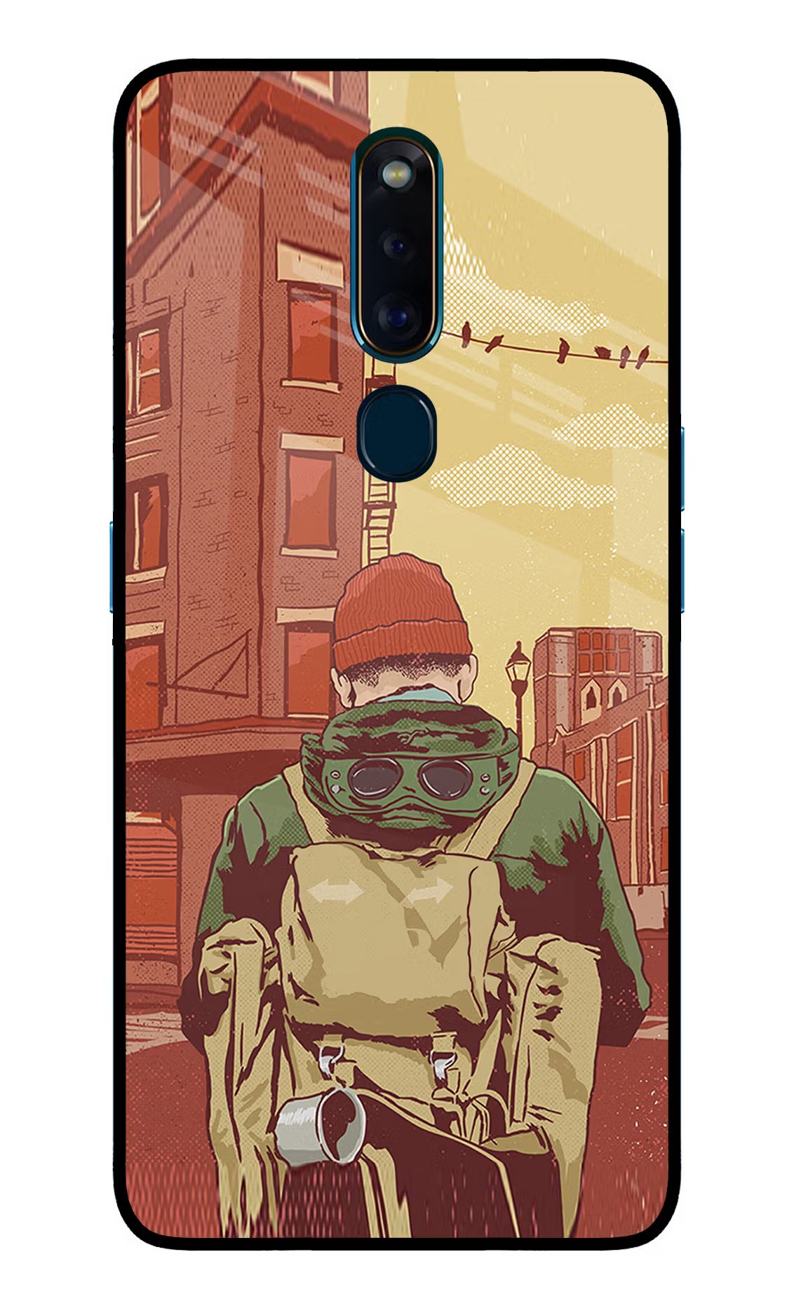 Adventurous Oppo F11 Pro Glass Case Back Cover by Casekaro
