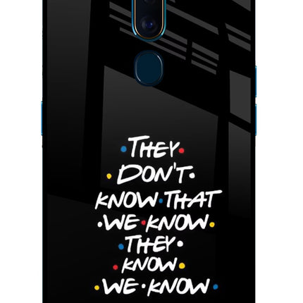 FRIENDS Dialogue Oppo F11 Pro Glass Case Back Cover by Casekaro