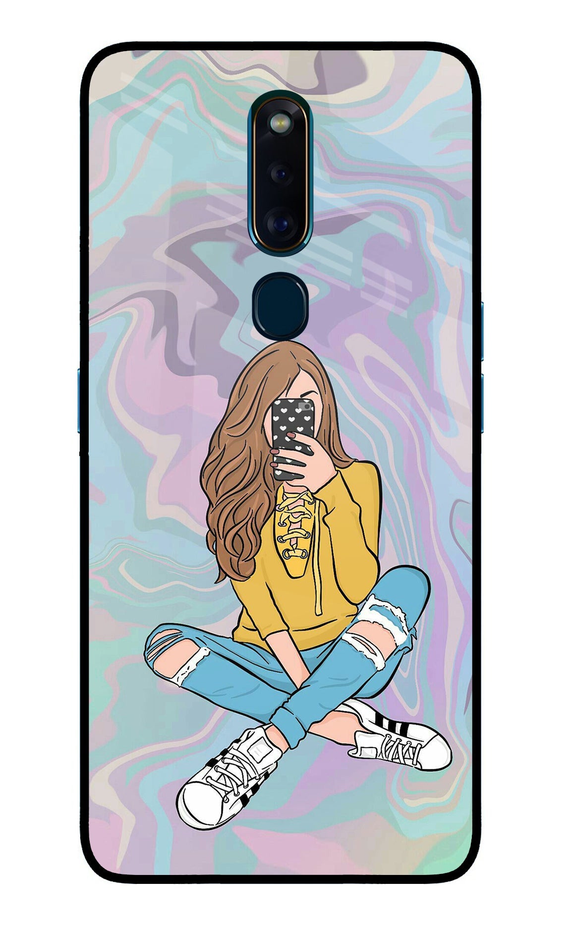 Selfie Girl Oppo F11 Pro Glass Case