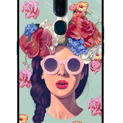 Pretty Girl Oppo F11 Pro Glass Case Back Cover by Casekaro
