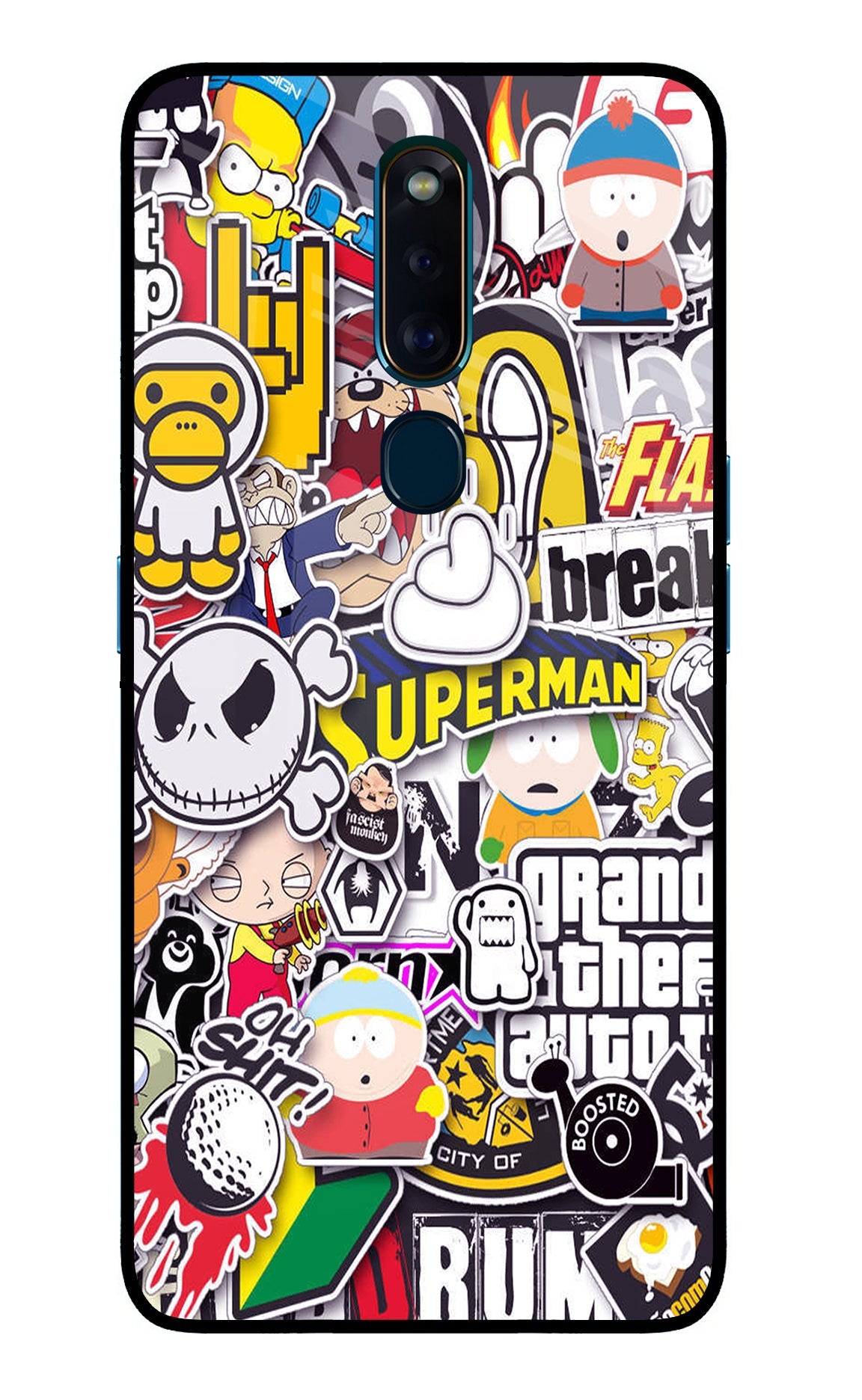 Sticker Bomb Oppo F11 Pro Back Cover