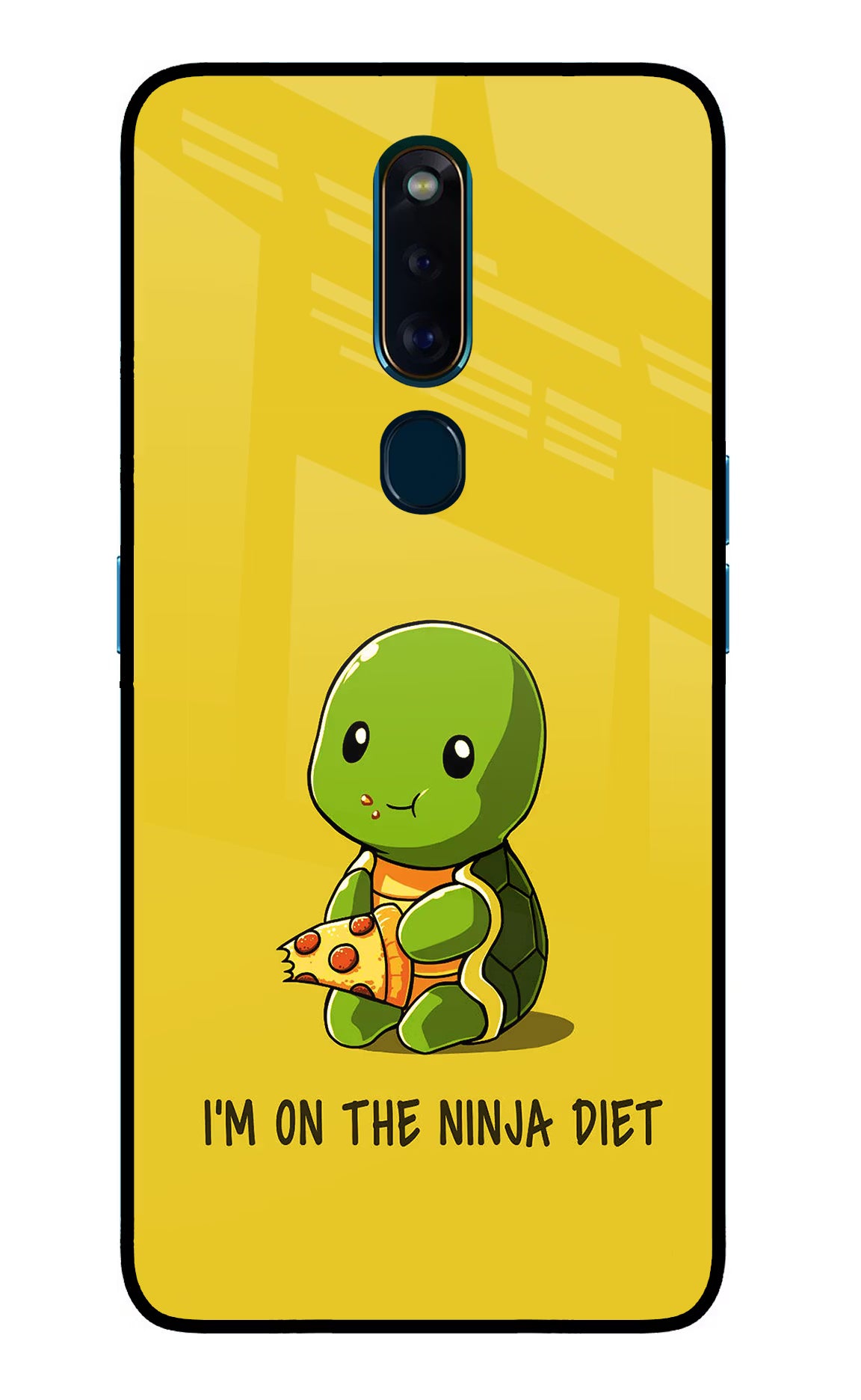 I'm on Ninja Diet Oppo F11 Pro Glass Case Back Cover by Casekaro