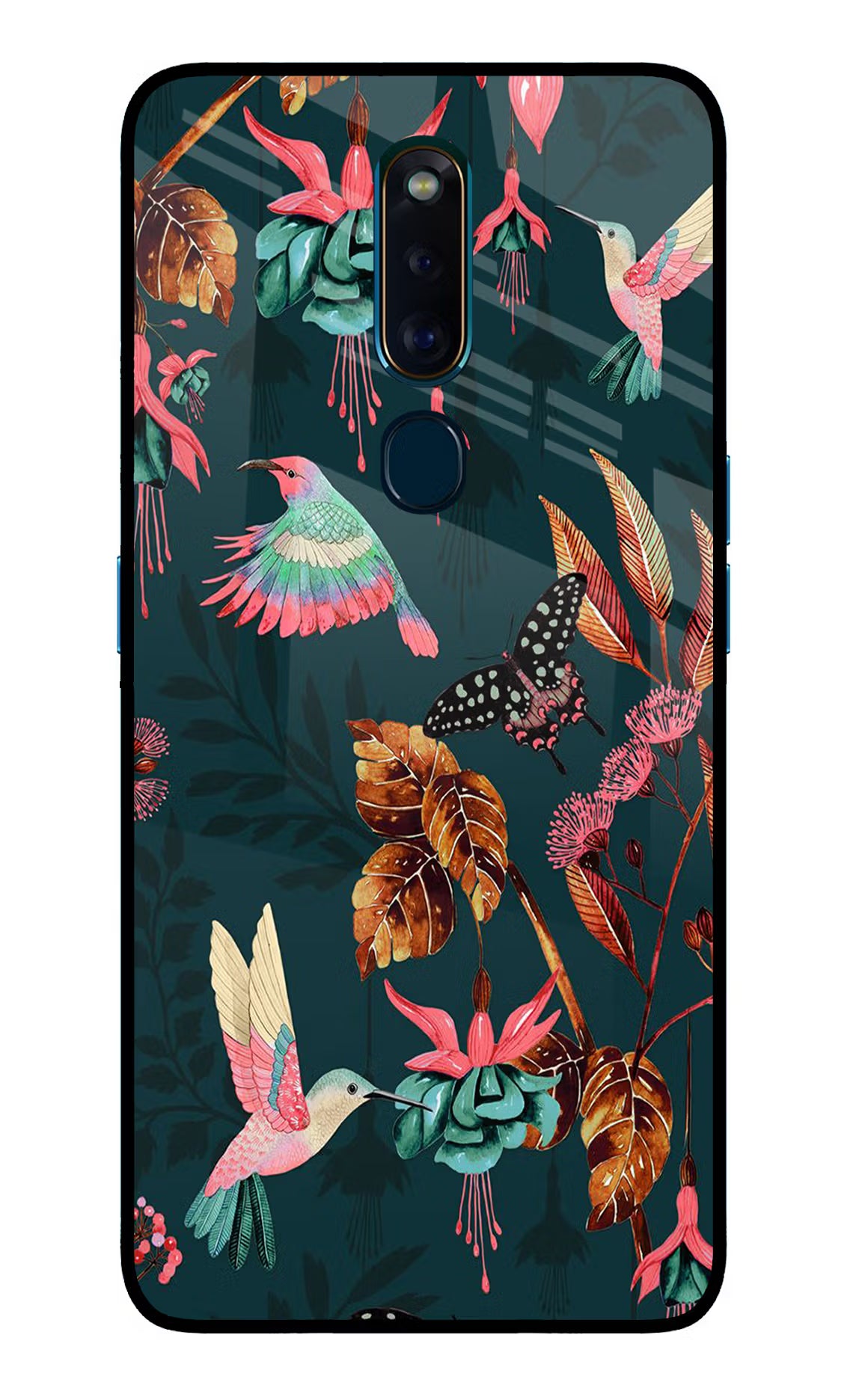 Birds Oppo F11 Pro Glass Case Back Cover by Casekaro
