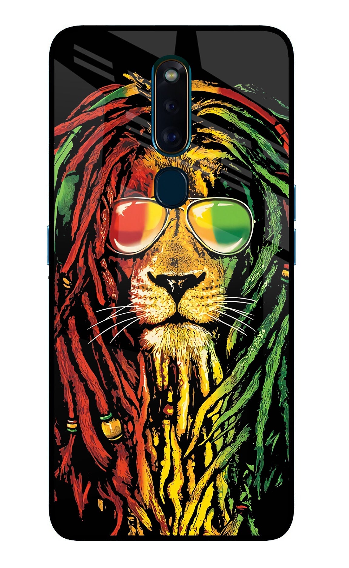 Rasta Lion Oppo F11 Pro Glass Case