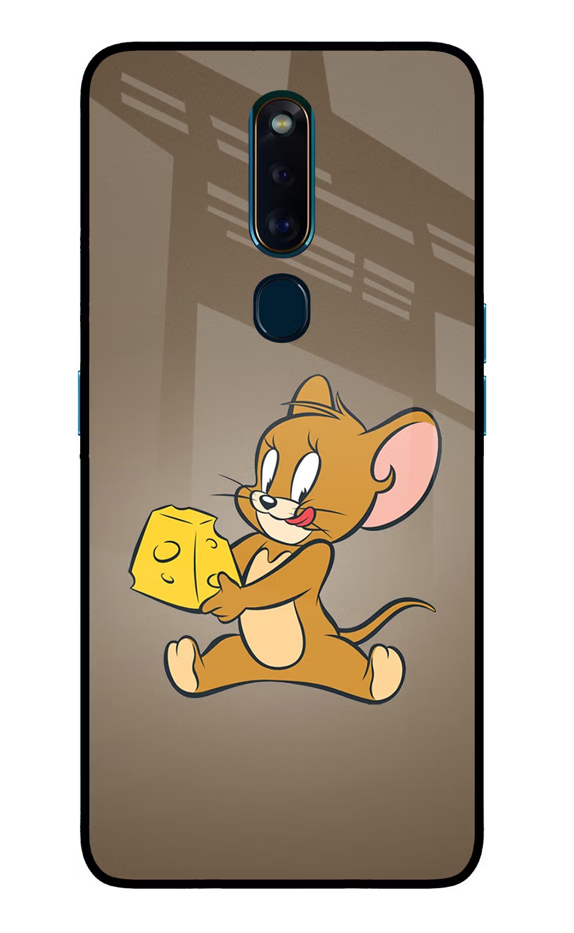 Jerry Oppo F11 Pro Glass Case Back Cover by Casekaro
