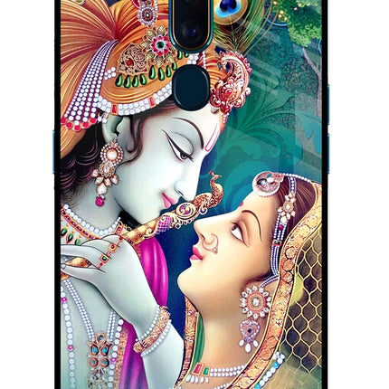 Lord Radha Krishna Oppo F11 Pro Glass Case Back Cover by Casekaro
