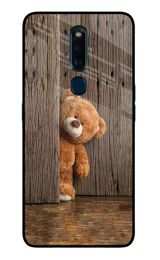 Teddy Wooden Oppo F11 Pro Glass Case