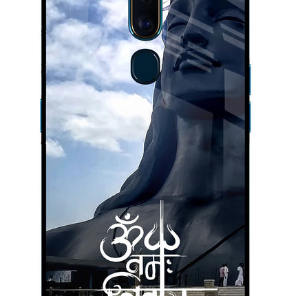Om Namah Shivay Oppo F11 Pro Glass Case Back Cover by Casekaro