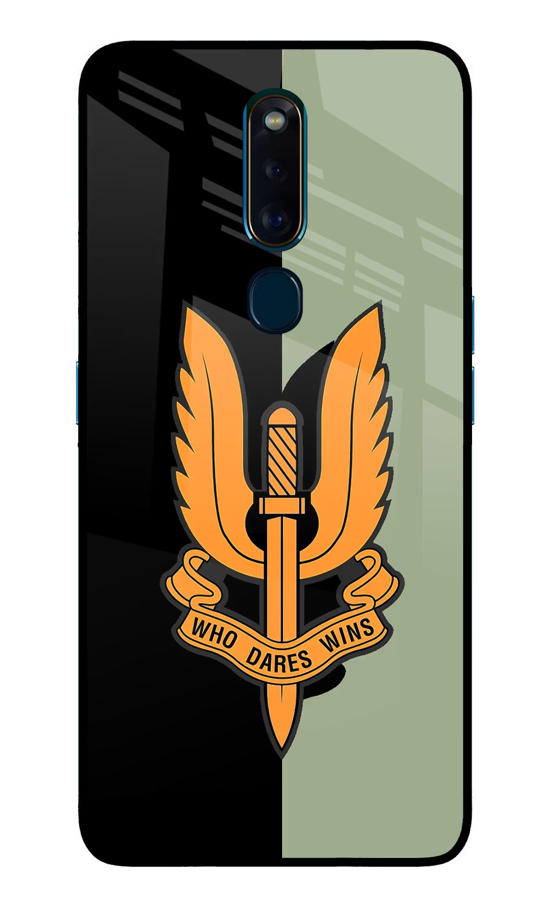Balidan Logo Oppo F11 Pro Glass Case Back Cover by Casekaro