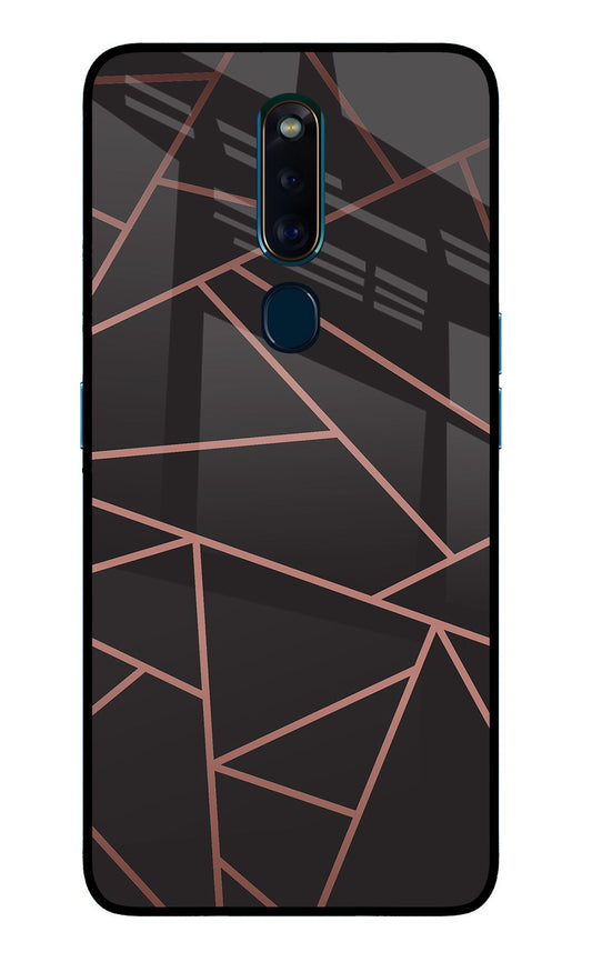 Geometric Pattern Oppo F11 Pro Glass Case