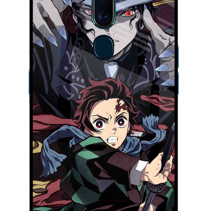 Demon Slayer Oppo F11 Pro Glass Case Back Cover by Casekaro