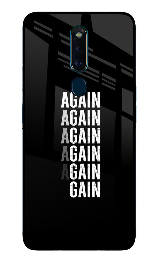 Again Again Gain Oppo F11 Pro Glass Case