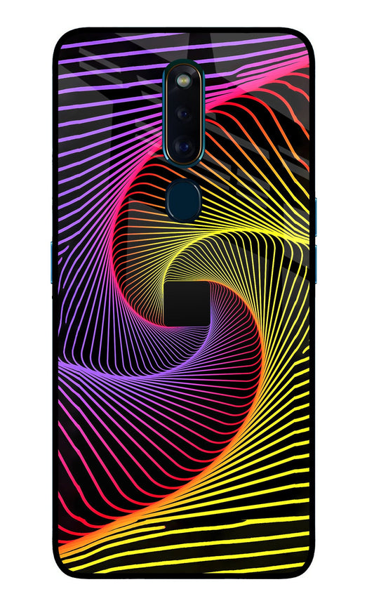 Colorful Strings Oppo F11 Pro Glass Case