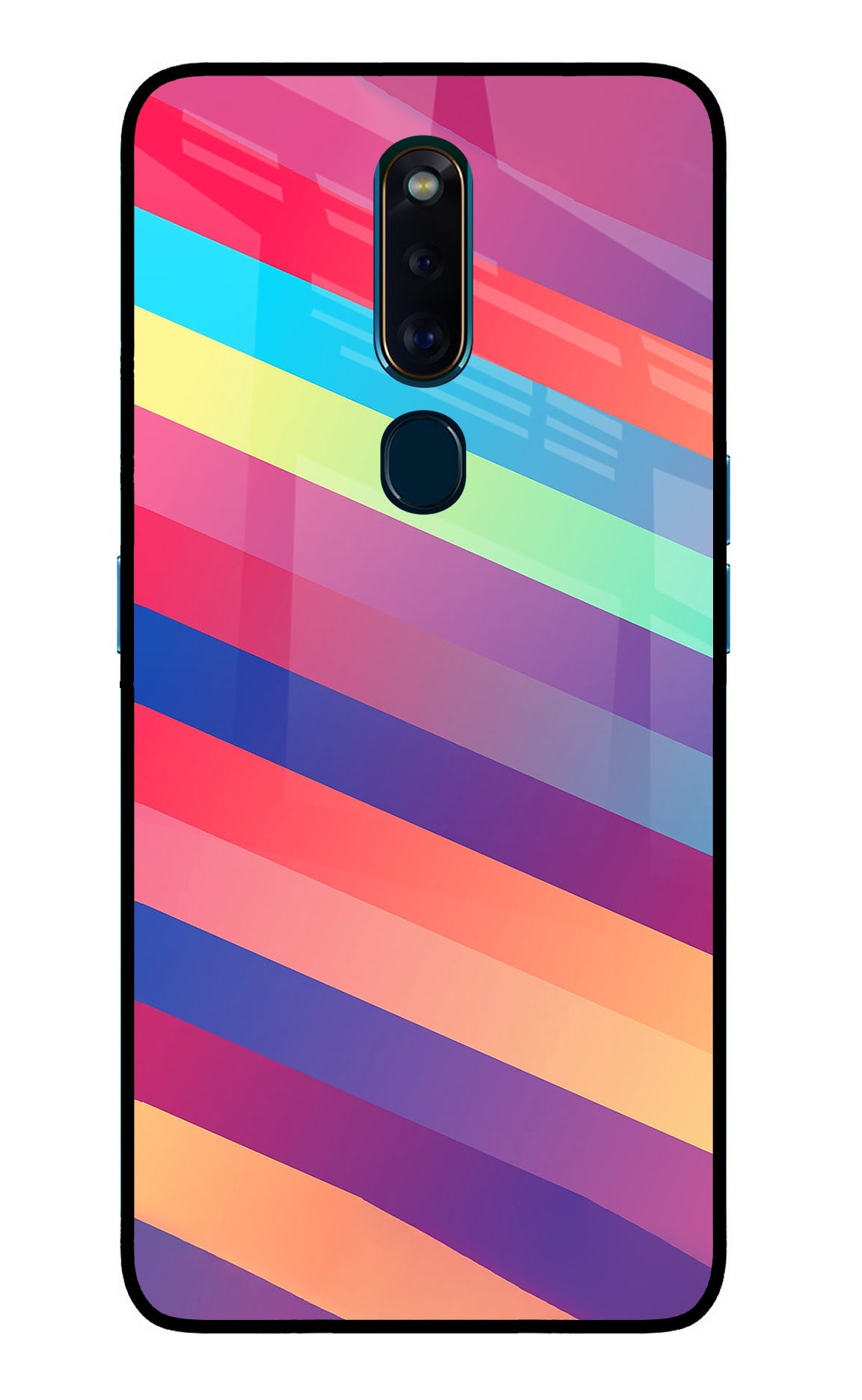 Stripes color Oppo F11 Pro Back Cover