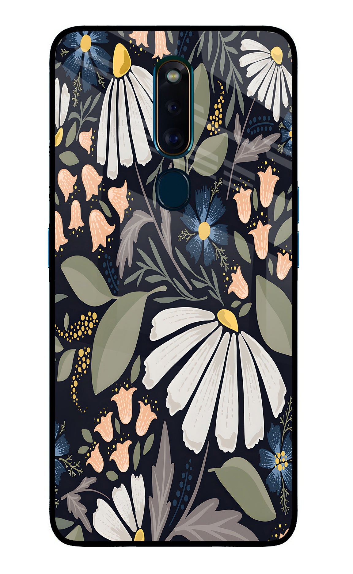 Flowers Art Oppo F11 Pro Glass Case