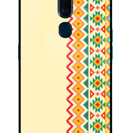 Ethnic Seamless Oppo F11 Pro Glass Case Back Cover by Casekaro