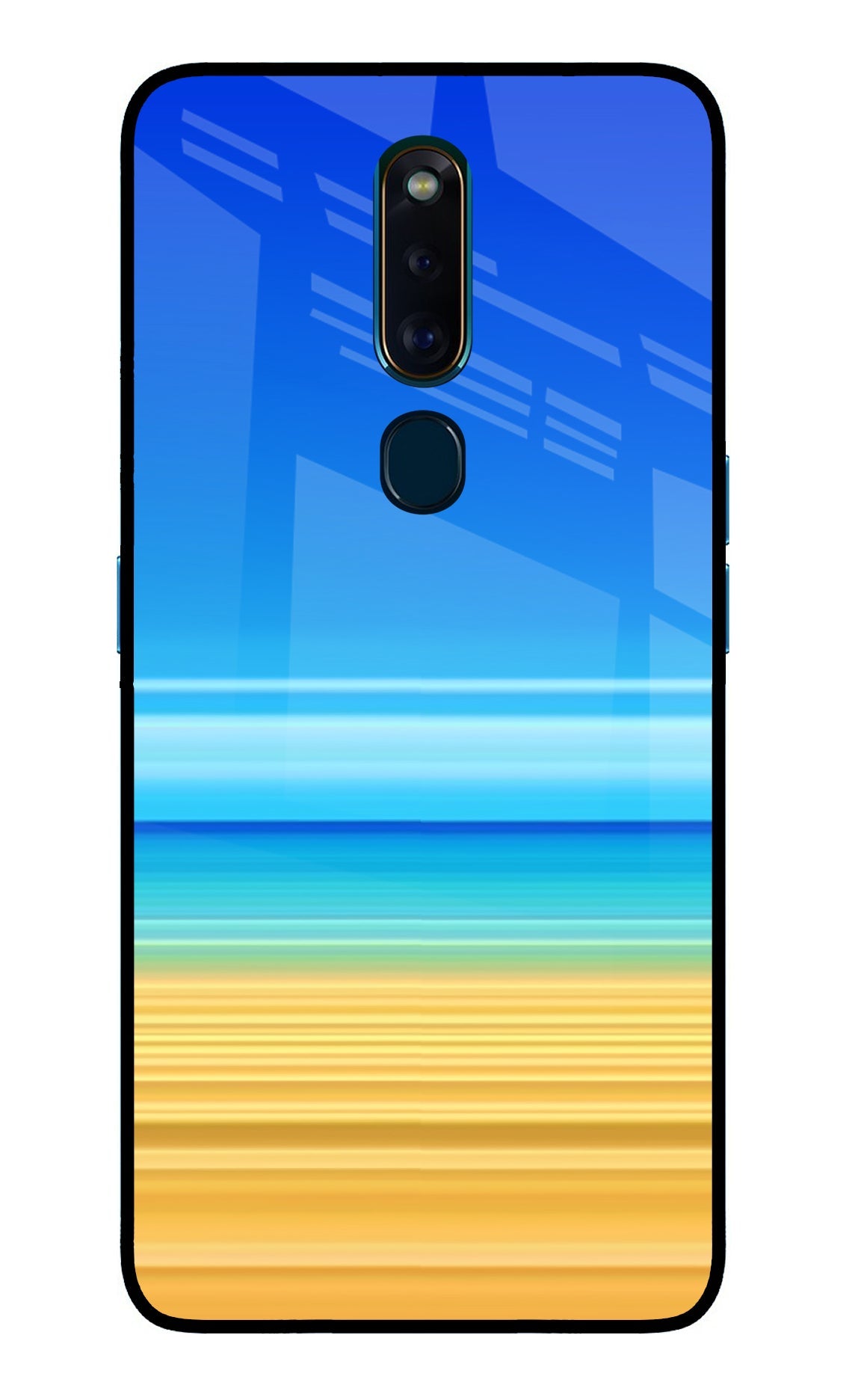 Beach Art Oppo F11 Pro Glass Case