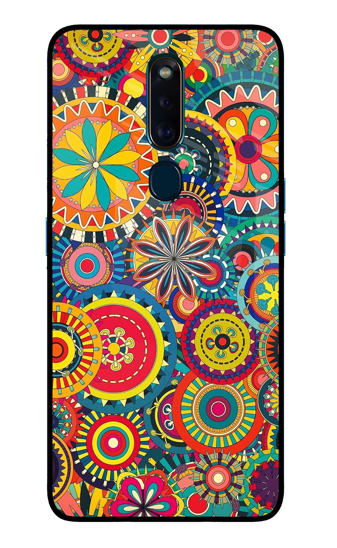 Gol Gol Art Oppo F11 Pro Glass Case Back Cover by Casekaro