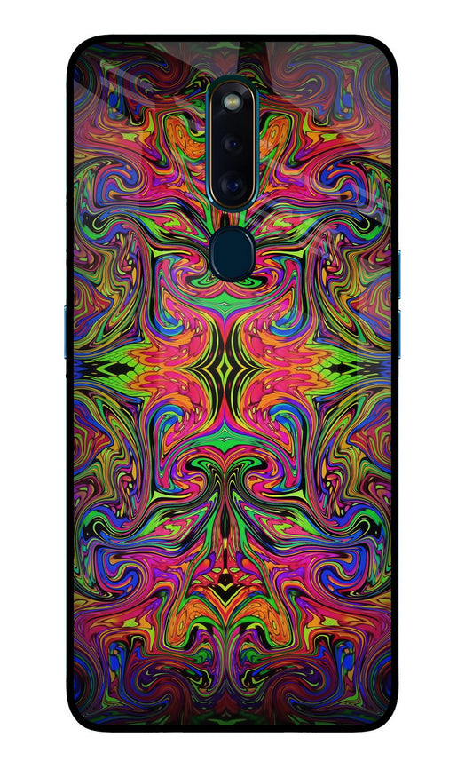 Psychedelic Art Oppo F11 Pro Glass Case