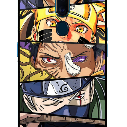 Naruto Character Oppo F11 Pro Glass Case Back Cover by Casekaro