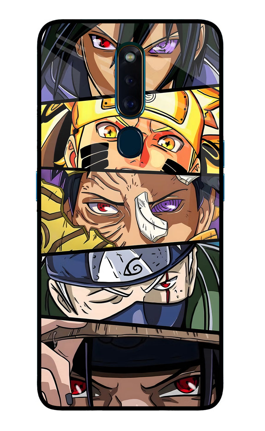 Naruto Character Oppo F11 Pro Back Cover, Glass case