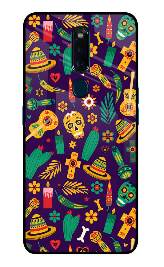 Mexican Artwork Oppo F11 Pro Glass Case