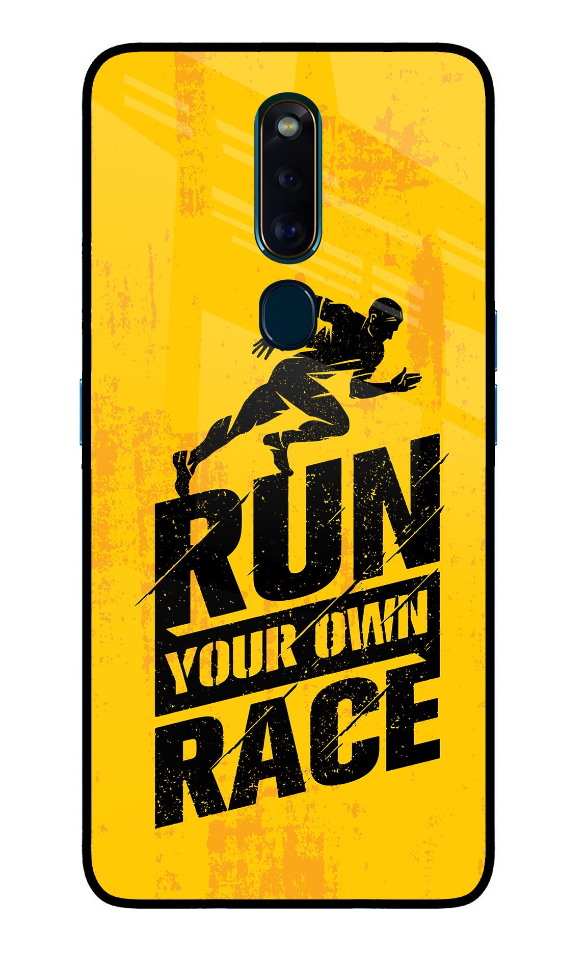 Run Your Own Race Oppo F11 Pro Glass Case